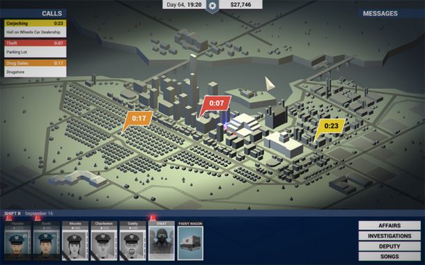 The game's often chaotic squad call management screen