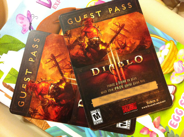 WIN Diablo 3 (guest passes)!