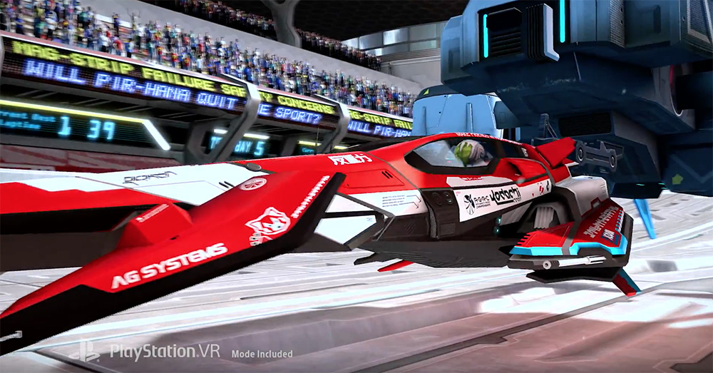 WipEout VR announced at Sony’s PSX conference