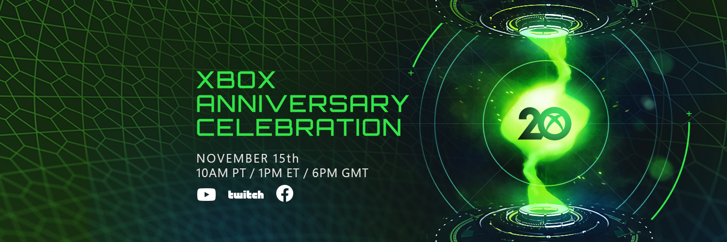Reminder: Xbox is hosting a 20th anniversary stream today